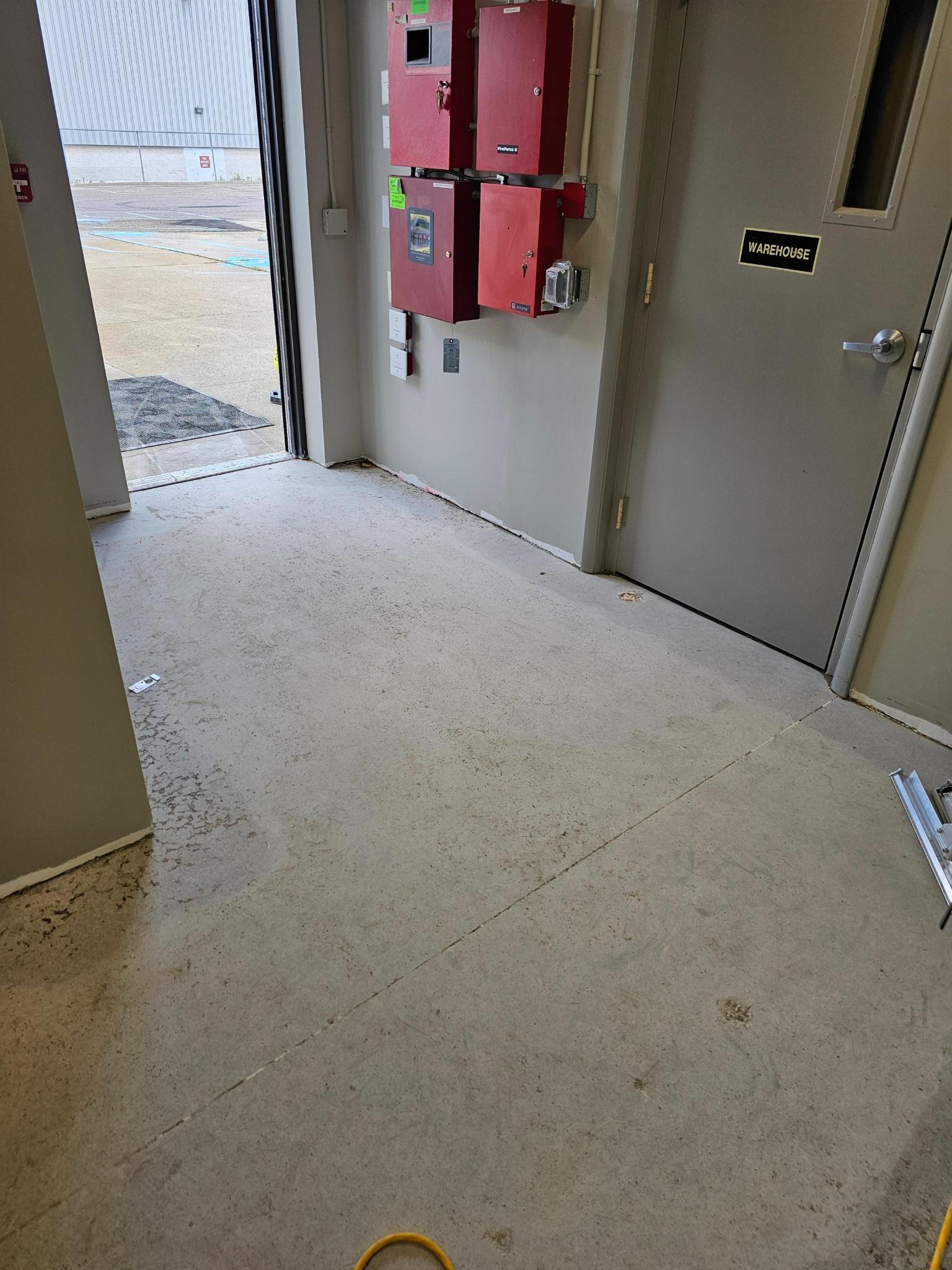 Chemical-resistant urethane cement flooring, completed installation
