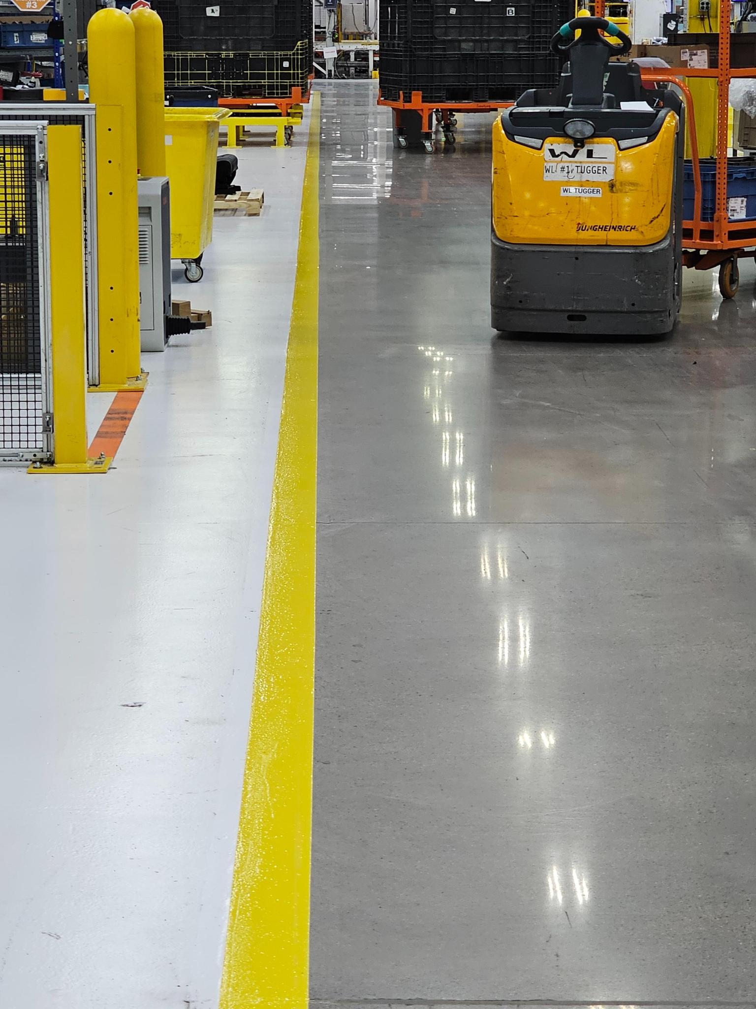 Royal blue custom epoxy coating